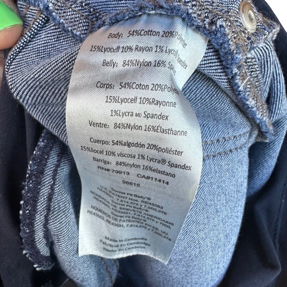Indigo Blue Maternity Dark Blue Skinny Jeans Size M - Picture 8 of 14